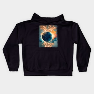 Total Solar Eclipse 2024 Arkansas Art Science Men Women Kids Kids Hoodie